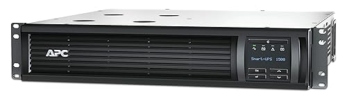 APC 1500VA Smart-UPS with SmartConnect Remote Monitoring App, UPS Sine Wave Battery Backup & Surge Protection, with Extended Range AVR & Smart-slot, Rack Mount (SMT1500RM2UC) 1500VA Rack Mount