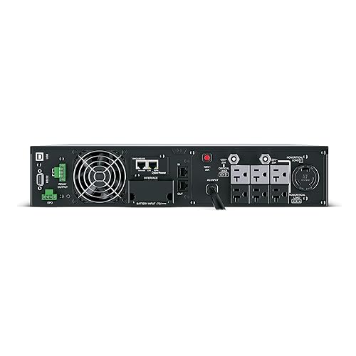 CyberPower OL3000RTXL2UN Smart App Online UPS System, 3000VA/2700W, 7 Outlets, 2U Rack/Tower + Pre-Installed SNMP Card Network Card 3000VA