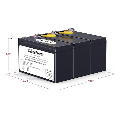 CyberPower RB1270X3A UPS Replacement Battery Cartridge, UPS Replacement Battery Cartridge, Maintenance-Free, User Installable, 12V/7Ah