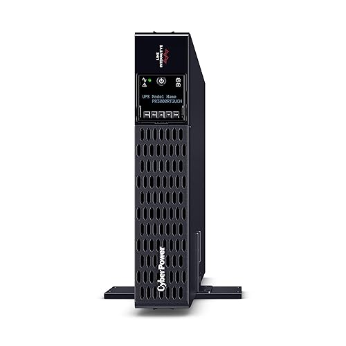 CyberPower PR3000RT2UCN Smart App Sinewave UPS System, 3000VA/3000W, 8 Outlets, 2U Rack/Tower, AVR, RMCARD205 Pre-Installed, Built-in Cloud Monitoring Network Card 3000VA