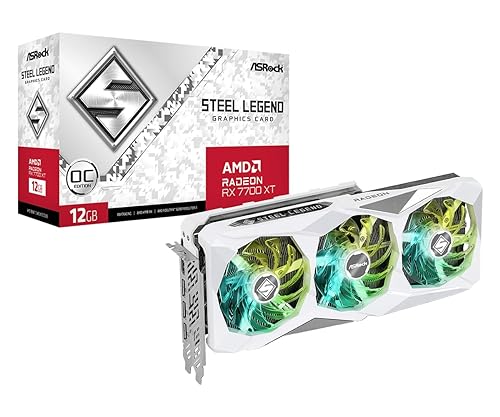 ASRock AMD Radeon RX 7700 XT Graphic Card - 12 GB GDDR6 - 7680 x 4320 - 2.60 GHz Boost Clock - 192 bit Bus Width - PCI Express 4.0 x16 - DisplayPort - 3 x DisplayPort - HDMI