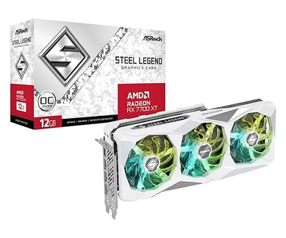 ASRock AMD Radeon RX 7700 XT Graphic Card - 12 GB GDDR6 - 7680 x 4320 - 2.60 GHz Boost Clock - 192 bit Bus Width - PCI Express 4.0 x16 - DisplayPort - 3 x DisplayPort - HDMI