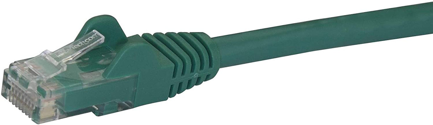 StarTech.com 25ft CAT6 Ethernet Cable - Green CAT 6 Gigabit Ethernet Wire -650MHz 100W PoE RJ45 UTP Category 6 Network/Patch Cord Snagless w/Strain Relief Fluke Tested UL/TIA Certified (N6PATCH25GN) Green 25 ft / 7.6 m 1 Pack