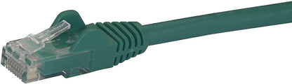 StarTech.com 25ft CAT6 Ethernet Cable - Green CAT 6 Gigabit Ethernet Wire -650MHz 100W PoE RJ45 UTP Category 6 Network/Patch Cord Snagless w/Strain Relief Fluke Tested UL/TIA Certified (N6PATCH25GN) Green 25 ft / 7.6 m 1 Pack