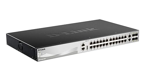 D-Link DGS-3130-30TS DGS 3130-30TS - Switch - L3 Lite - Managed - 24 x 10/100/1000 + 2 x 10 Gigabit Ethernet + 4 x 10 Gigabit SFP+ - Desktop, Rack-mou
