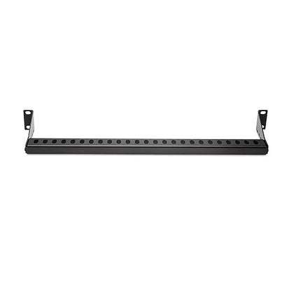 StarTech.com 1U Rack Mountable Cable Lacing Bar w/Adjustable Depth, Cable Support Guide for Organized 19 Racks/Cabinets, Horizontal Cable Guide for Patch Panels/Switches/PDUs (12S-Cable-Lacing-BAR)