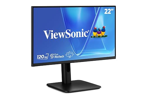 ViewSonic VG2242 22 Inch 1080p Ergonomic Monitor with 120Hz, USB Hub, HDMI, DisplayPort, VGA Inputs for Home and Office
