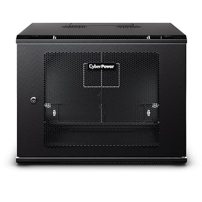 CyberPower Carbon CR9U61003 9U Wall Mount Rack Enclosure, Black