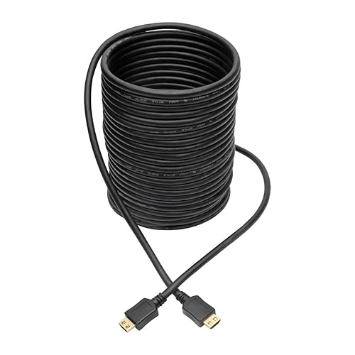 Tripp Lite High-Speed HDMI Cable, 35 ft, with Gripping Connectors - M/M, Black (P568-035-BK-GRP) 35 ft. Gripping Connectors