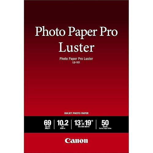 Canon LU-101 13-Inch x 19-Inch Photo Paper Pro Luster (50 Sheets/Package) 13"x19" 50 Sheets