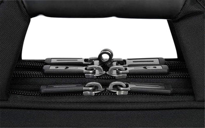 Targus Mobile-VIP Topload Shoulder Bag with Checkpoint-Friendly TSA Screening, Weather Resistant, Dual Main Compartments, Trolley Strap, SafePort Drop Protection for 15.6-Inch Laptop, Black (TBT264)