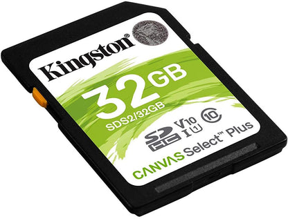Kingston 32GB SDHC Canvas Select Plus 100R C10 UHS-I U1 V10 (SDS2/32GBCR)
