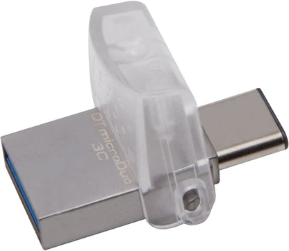 Kingston Digital 64GB Data Traveler Micro Duo USB 3C Flash Drive (DTDUO3C/64GB)