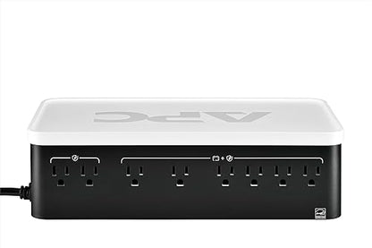 APC UPS Battery Backup, 900VA UPS with 6 Backup Battery Outlets, Type C USB Charging, BE900G3 Back-UPS 900VA USB-C Charging