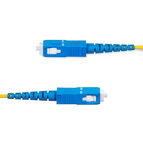 StarTech.com 100m (328ft) SC to SC (UPC) OS2 Single Mode Simplex Fiber Optic Cable, 9/125µm, 40G/100G, LSZH Fiber Patch Cord