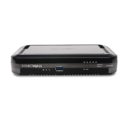 SonicWall SOHO 250 Network Security/Firewall Appliance - 5 Port - 1000Base-T - Gigabit Ethernet - DES, 3DES, AES (128-bit), AES (192-bit), AES (256-bit), MD5, SHA-1 - 5 x RJ-45 - Desktop - TAA Compliant
