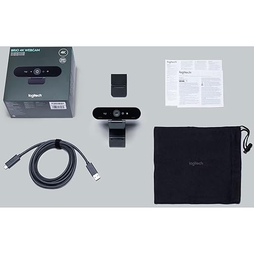 Logitech 4K Pro Webcam with HDR and Noise-canceling mics
