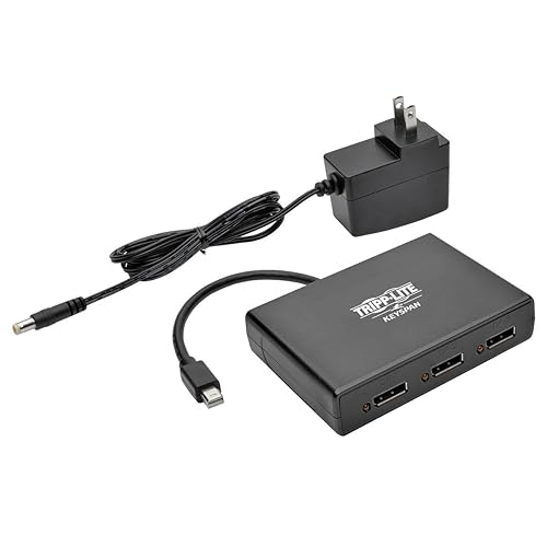 Tripp Lite 3-Port Mini DisplayPort to DisplayPort Multi-Stream Transport (MST) Hub, MDP 1.2 to DP, 4K x 2K UHD