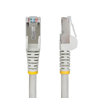 StarTech.com 10ft Gray CAT6a Ethernet Cable, Snagless RJ45, 10GbE, 100W PoE++, S/FTP, 500MHz, 27AWG Pure Bare Copper, LSZH