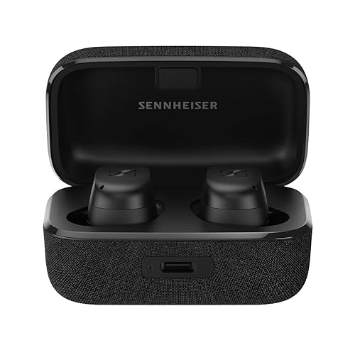 Sennheiser Momentum True Wireless 3 Earbuds -Bluetooth in-Ear Headphones for Music and Calls with ANC, Multipoint connectivity, IPX4, Qi Charging, 28-Hour Battery Life Compact Design - Black