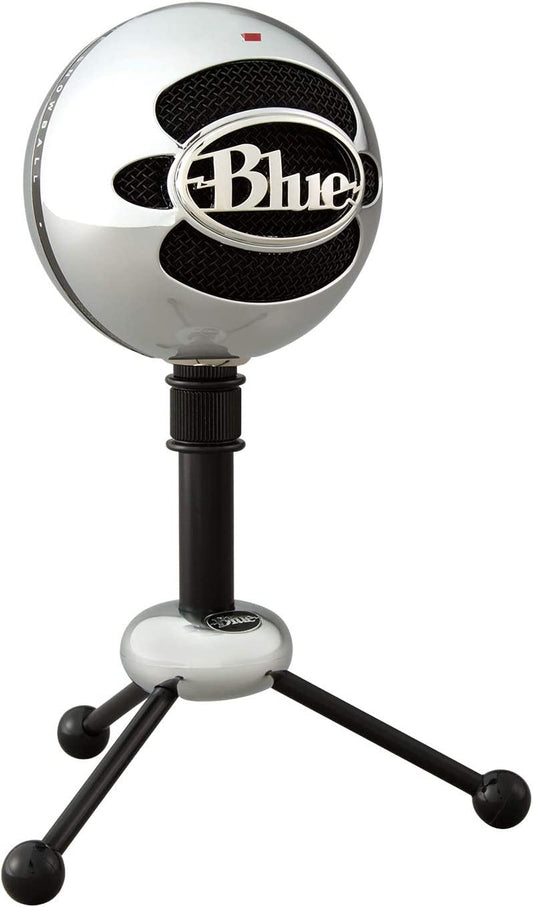 Logitech for Creators Blue Snowball USB Microphone for PC, Gaming, Podcast, Streaming, Studio, Computer Mic - Brushed Aluminum