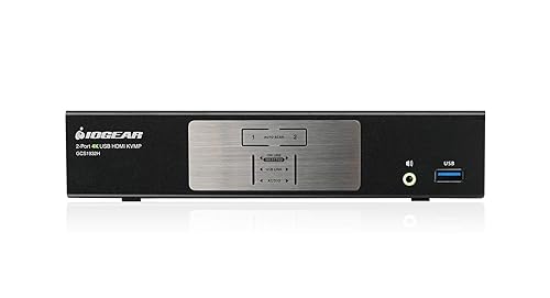 IOGEAR 2-Port 4K KVMP Switch with HDMI® Connection, USB 3.0 Hub, and Audio (TAA) GCS1932H