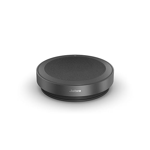 Jabra Speak2 75 Wireless Bluetooth Speakerphone – Portable Conference Speaker with 4 Noise-Cancelling Mics, 65mm Full-Range Speakers & Super-Wideband Audio - Certified Microsoft Teams Speaker – Black MS Teams Speak2 75