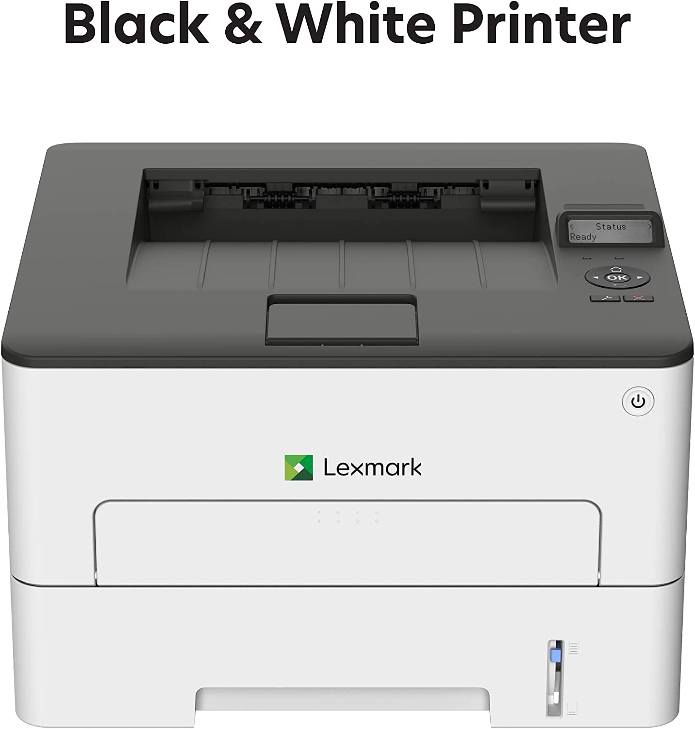 LEXMARK B2236dw Monochrome Compact Laser Printer, Duplex Printing, White/Gray, Small