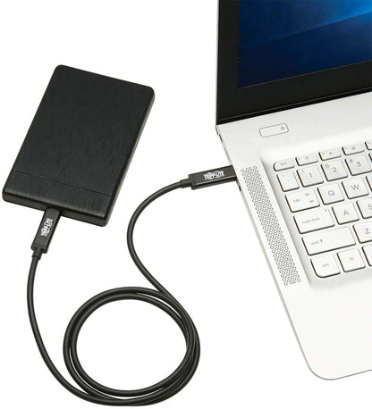 Tripp Lite Thunderbolt 3 Cable 40 Gbps Active 5A 100W Pd 4K USB C M/1M (MTB3-01M-5A-Ab)