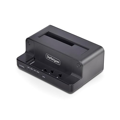 StarTech.com M.2 NVMe to 2.5"/3.5" SATA Drive Duplicator, Dual Bay Standalone Cloner/Drive Dock, 27GB/min, NVMe to SATA/SATA to NVMe, TAA