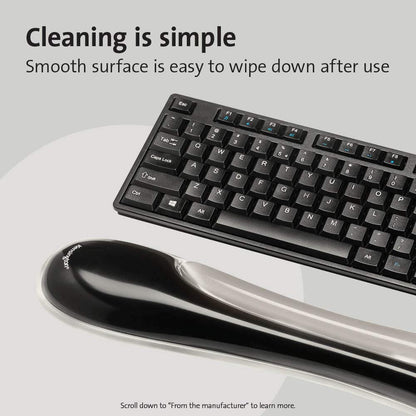 Kensington Duo Gel Keyboard Wrist Rest - Gray (K62395US) Grey Keyboard Wrist Rest