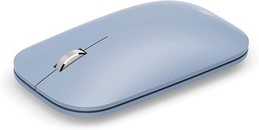 Microsoft Mobile Mouse - Pastel Blue. Comfortable Right/Left Hand Use with Metal Scroll Wheel, Wireless, Bluetooth for PC/Laptop/Desktop, works with Mac/Windows 8/10/11 Computers