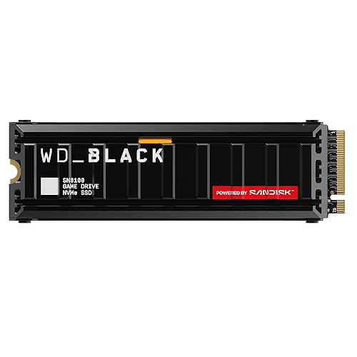 WD_BLACK SN8100 2TB NVMe Internal Gaming SSD Solid State Drive with Heatsink - Gen 5 PCIe 5.0x4, M.2 2280, Up to 14,900 MB/s - WDS200T1XHM 2TB SSD w/ Heatsink