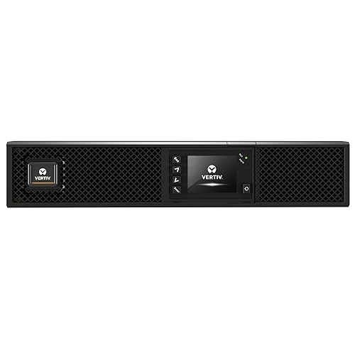 Liebert GXT5 UPS - 500VA/500W 120V, Online Double Conversion Rack Tower, Energy Star, Uninterruptible Power Supply, Sine Wave Battery Backup, with Network Card (GXT5-500LVRT2UXL)