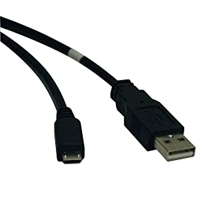 Tripp Lite USB 2.0 Hi-Speed A to Micro-B Cable (M/M) 6-ft. (U050-006),Black 6 ft.