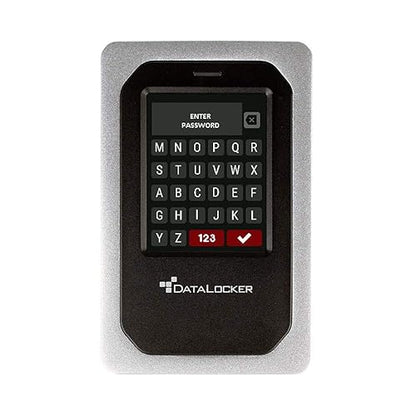 DataLocker DL4 FE 1 TB Password Protected Hardware Encrypted HDD, Easy Screen Guided Use, AES 256, IP64 Dust, TAA Compliant Trusted Supply Chain, OS Independent, USB-C/USB-A