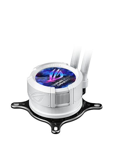 ASUS ROG Strix LC III 360 ARGB LCD White Edition All-in-one CPU Liquid Cooler - Intel® LGA 1700, 1200, 115X - AMD Socket AM4, AM5 – with 2.1" IPS LCD, Asetek’s New Gen7 v2 Pump Gen III 360mm|ARGB|LCD|White