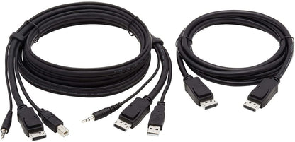 Tripp Lite Dual DisplayPort KVM Cable Kit 4K USB 3.5 mm Audio 3xM/6ft (P783-006-DP)