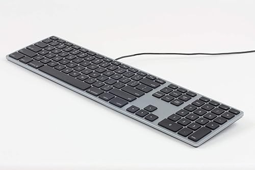 Matias RGB Backlit Wired Keyboard for Mac (Space Gray)