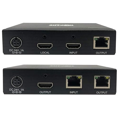 Tripp Lite HDMI Over Cat6 Extender Kit Transmitter Receiver Repeater 4K60Hz (B127A-111-BHTH)