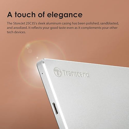 Transcend 2TB StoreJet External Hard Drive 2.5" (TS2TSJ25C3S)