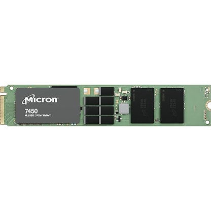 Micron 7450 PRO 1.92 TB Solid State Drive - M.2 22110 Internal - PCI Express NVMe (PCI Express NVMe 4.0 x4) - Read Intensive - TAA Compliant - Server Device Supported - 1 DWPD - 3650 TB TBW