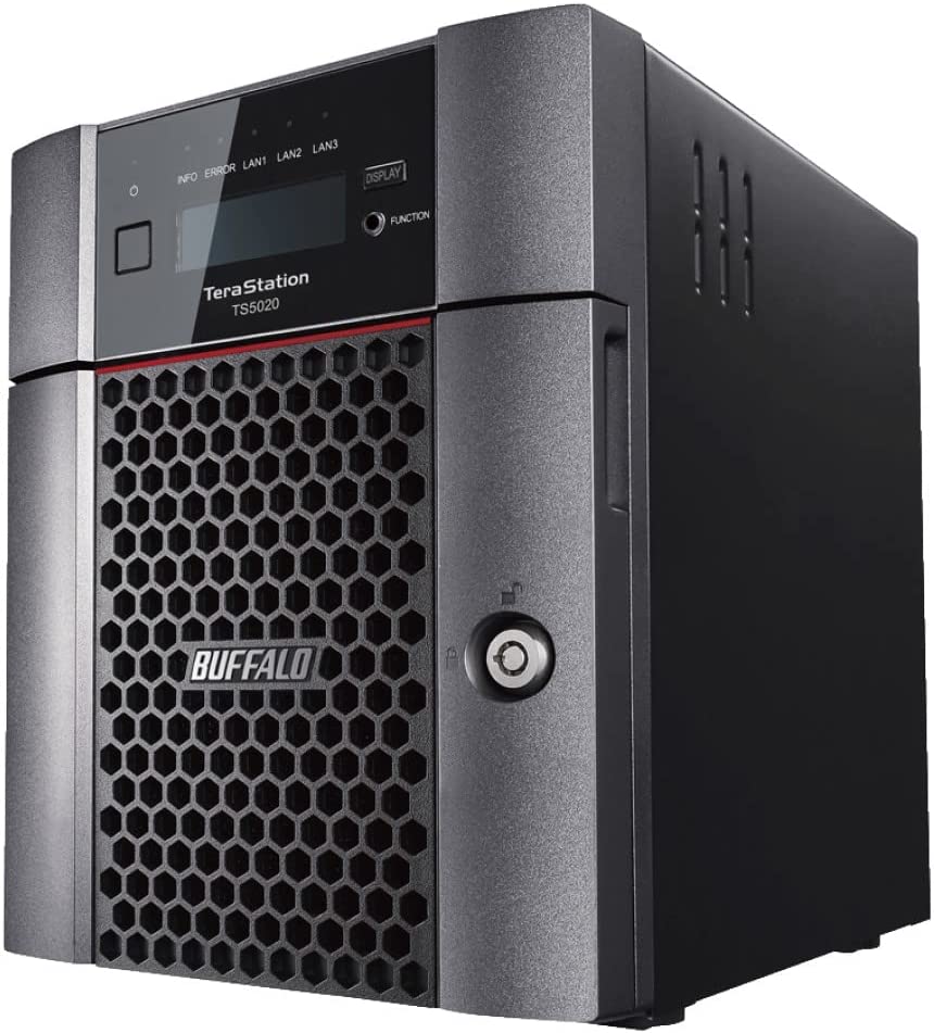 BUFFALO TeraStation 5420DN Desktop NAS 48TB (4x12TB) with HDD NAS Hard Drives Included 10GbE / 4 Bay/RAID/iSCSI/NAS/Storage Server/NAS Server/NAS Storage/Network Storage/File Server