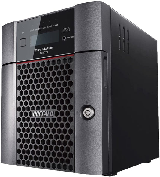 BUFFALO TeraStation 5420DN Desktop NAS 48TB (4x12TB) with HDD NAS Hard Drives Included 10GbE / 4 Bay/RAID/iSCSI/NAS/Storage Server/NAS Server/NAS Storage/Network Storage/File Server