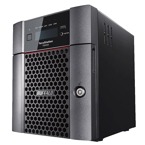 BUFFALO TeraStation 5420DN 4-Bay Business Desktop NAS 24TB (2x12TB) with Hard Drives Included RAID iSCSI Network Storage File Server