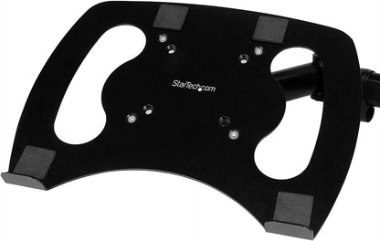 StarTech.com Laptop Monitor Stand - Computer Monitor Stand - Full Motion Articulating - VESA Mount Monitor Desk Mount (ARMUNONB) Black Dual Arms - Monitor &amp; Laptop