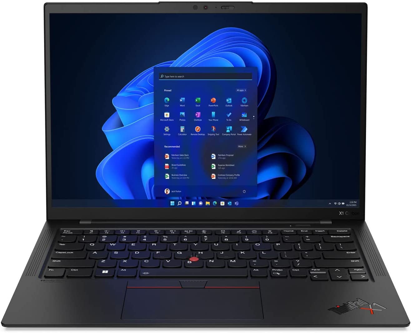Lenovo ThinkPad X1 Carbon Gen 10 Intel Core i7-1260P, 12C, 14" WUXGA (1920x1200) Low Power IPS 400nits Anti-Glare, Touch, 16GB RAM, 2TB NVMe SSD, Backlit KYB Fingerprint Reader, Win11 Pro