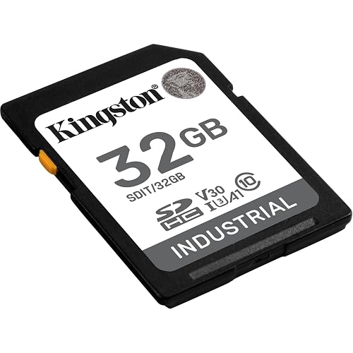 Kingston Industrial SD Card, Up to 100MB/s, High Endurance, UHS-I U3 V30 A1, (SDIT/32GB)