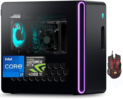 Alienware Aurora R16 Desktop 2024 Newest, Intel Core i7-14700F, NVIDIA GeForce RTX 4060, 32GB DDR5 RAM, 1TB SSD, 1TB HDD, 12 USB Ports, Windows 11 Home, Office Lifetime License, 8 in 1 Optical Drive 32GB DDR5 RAM | 1TB SSD | 1TB HDD