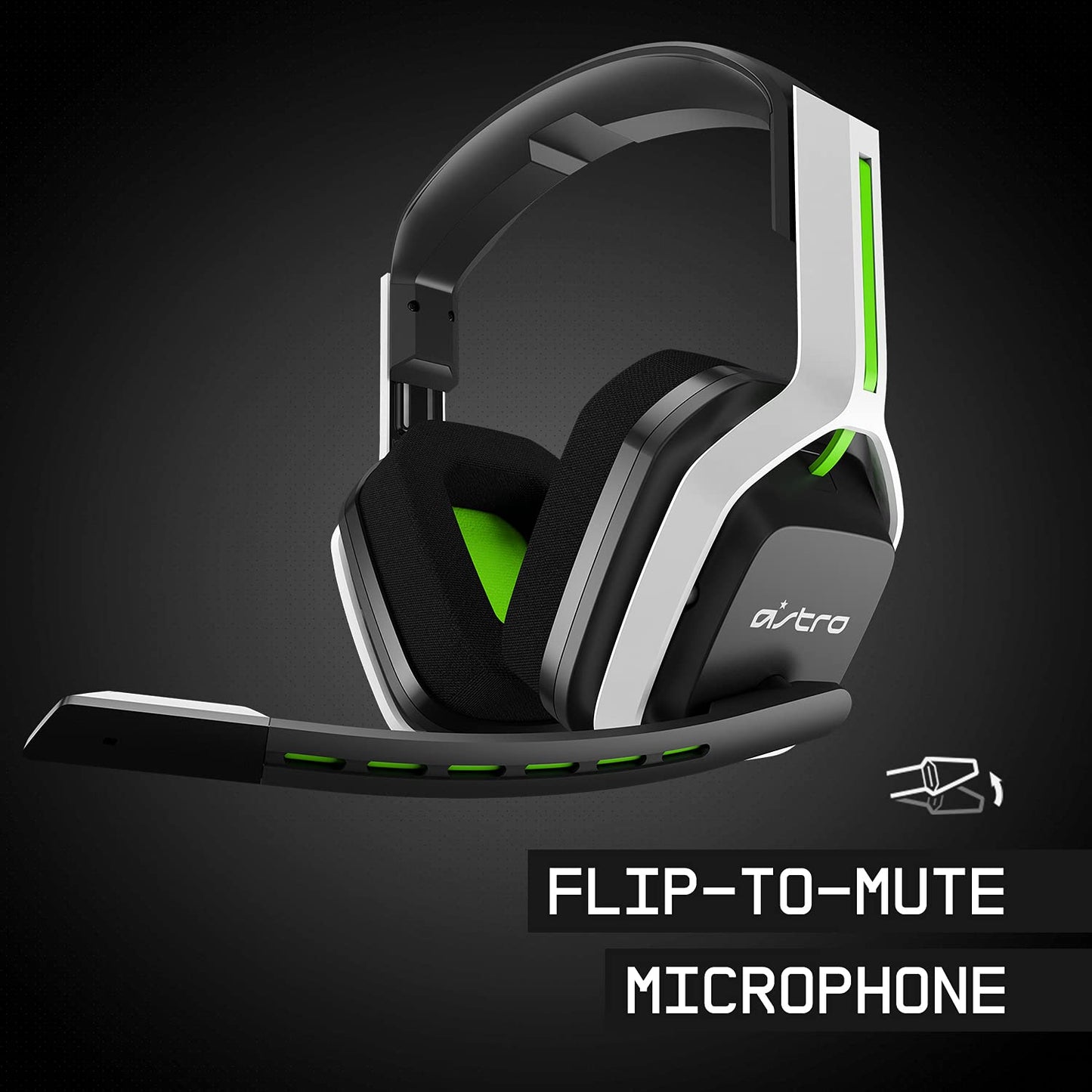 ASTRO Gaming A20 Wireless Headset Gen 2 for Xbox Series X | S, Xbox One, PC &amp; Mac - White /Green Xbox Series X/S, PC/Mac Headset Only